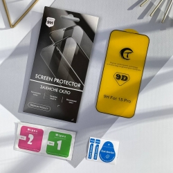 Защитное стекло 5D Full Defense для Apple iPhone 15 Pro 