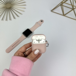 Силіконовий чохол для AirPods 1/2 Бежевий (19)