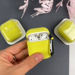 Силіконовий чохол для AirPods 1/2 Жовтий (4)