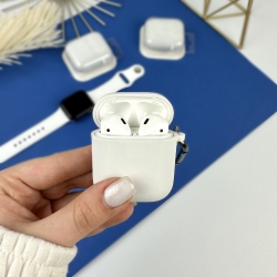 Силіконовий чохол для AirPods 1/2 Білий (9)