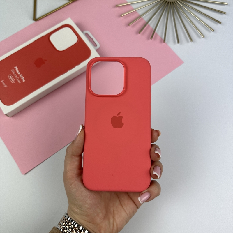 Силіконовий чохол ТОП для iPhone 15 Pro Рожевий