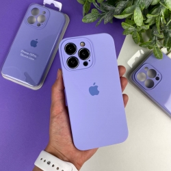 Силиконовый чехол c закрытыми камерами на iPhone 13 Pro Лавандовый (39)