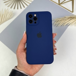 Силиконовый чехол c закрытыми камерами на iPhone 13 Pro Кобальтовый синий (36)
