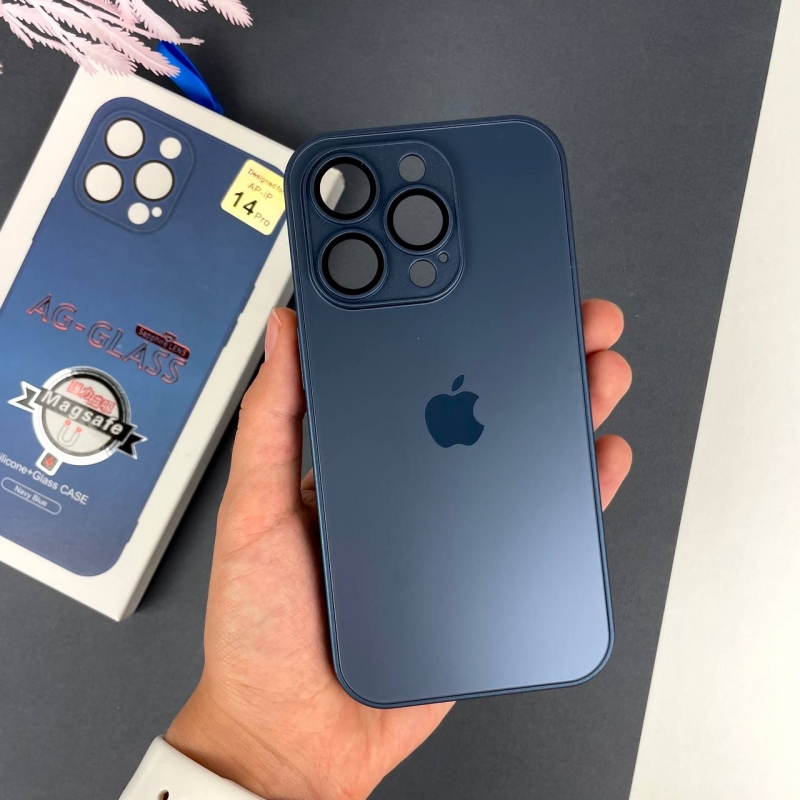 Glass Case для iPhone 14 Pro Синій