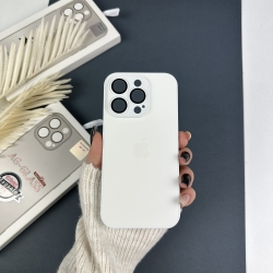 Glass Case для iPhone 15 Pro Max Білий