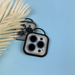 Защитные линзы для камер iPhone 14 Pro / 14 Pro Max Blue glitter