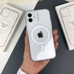 Прозрачный Чехол Clear Case на iPhone на Айфон 12 / 12 Pro with Magsafe 
