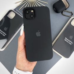 Силиконовый чехол на Айфон 14 Plus c закрытым низом | for iPhone 14 Plus Черный (18)