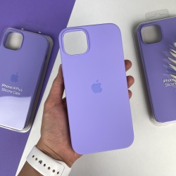 Силиконовый чехол на Айфон 14 Plus c закрытым низом | for iPhone 14 Plus Лавандовый (39)