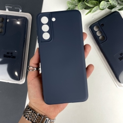 Силиконовый чехол на Samsung Galaxy S21 FE Темно-синий (8)