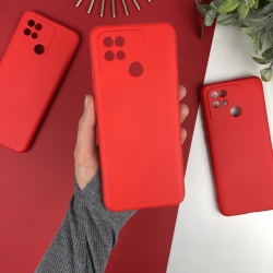 Силиконовый чехол на Xiaomi Redmi 10C 4G Красный (14)