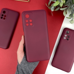 Силиконовый чехол для Xiaomi Poco M4 Pro 5G Бордовый (42)