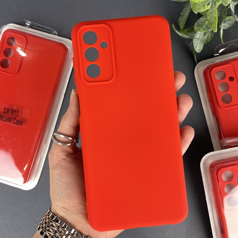 Силіконовий чохол Samsung M13 Червоний (14)