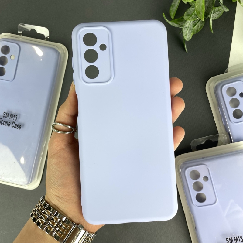 Силіконовий чохол Samsung M13 Блакитний (5)