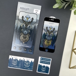 Защитное стекло 5D Amulet для Apple iPhone 7 / 8 / SE 2020 Black