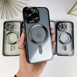 Чохол із MagSafe на Айфон 15 Pro Max. Color Silicone Case з MagSafe для iPhone 15 Pro Max Чорний