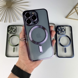 Чохол із MagSafe на Айфон 15 Pro Max. Color Silicone Case з MagSafe для iPhone 15 Pro Max Фіолетовий