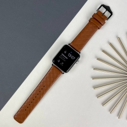 Кожаный ремешок для Apple Watch 42 mm / 44 mm / 45 mm / 49 mm (S / M) Brown