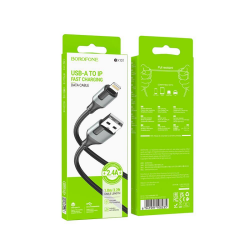 Кабель USB Borofone BX101 Creator Lightning 2.4A 1m 