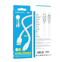 Кабель USB Hoco X89 Wind Micro 3A (Усиленный) White