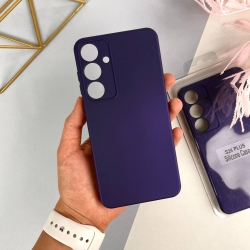 Силиконовый чехол на Samsung Galaxy S24 Plus Ярко-фиолетовый (34)