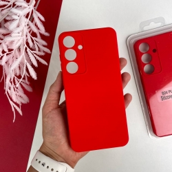 Силиконовый чехол на Samsung Galaxy S24 Plus Красный (14)