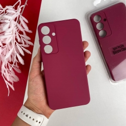 Силиконовый чехол на Samsung Galaxy S24 Plus Малиновый красный (37)