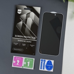 Защитное стекло Антишпион Anti Spy iPhone 14 Pro Max / 15 Plus / 16 Plus 