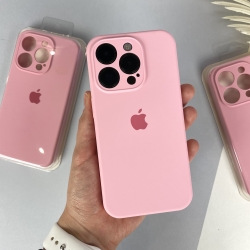 Силіконовий чохол на Айфон 15 Pro Max c закритим низом та камерами | iPhone 15 Pro Max Рожевий (6)