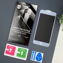 Защитное стекло Антишпион Anti Spy iPhone 7 Plus / 8 Plus White