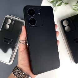 Силиконовый чехол для Xiaomi Redmi 13C 4G / Poco C65 Черный (18)