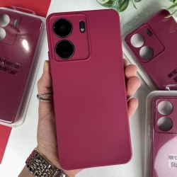 Силиконовый чехол для Xiaomi Redmi 13C 4G / Poco C65 Бордовый (42)