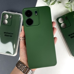 Силиконовый чехол для Xiaomi Redmi 13C 4G / Poco C65 Темно-зеленый (54)