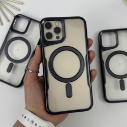 Чохол з MagSafe для Айфон 12 Про Макс. Case for iPhone 12 Pro Max Esthetic Чорний