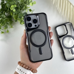 Чохол з MagSafe для Айфон 16 Про. Case for iPhone 16 Pro Esthetic Чорний