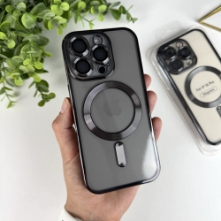 Чохол із MagSafe на Айфон 16 Pro. Color Silicone Case з MagSafe для iPhone 16 Pro Чорний