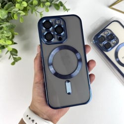 Чохол із MagSafe на Айфон 16 Pro. Color Silicone Case з MagSafe для iPhone 16 Pro Синій